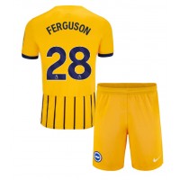 Camiseta Brighton Evan Ferguson #28 Segunda Equipación Replica 2024-25 para niños mangas cortas (+ Pantalones cortos)
